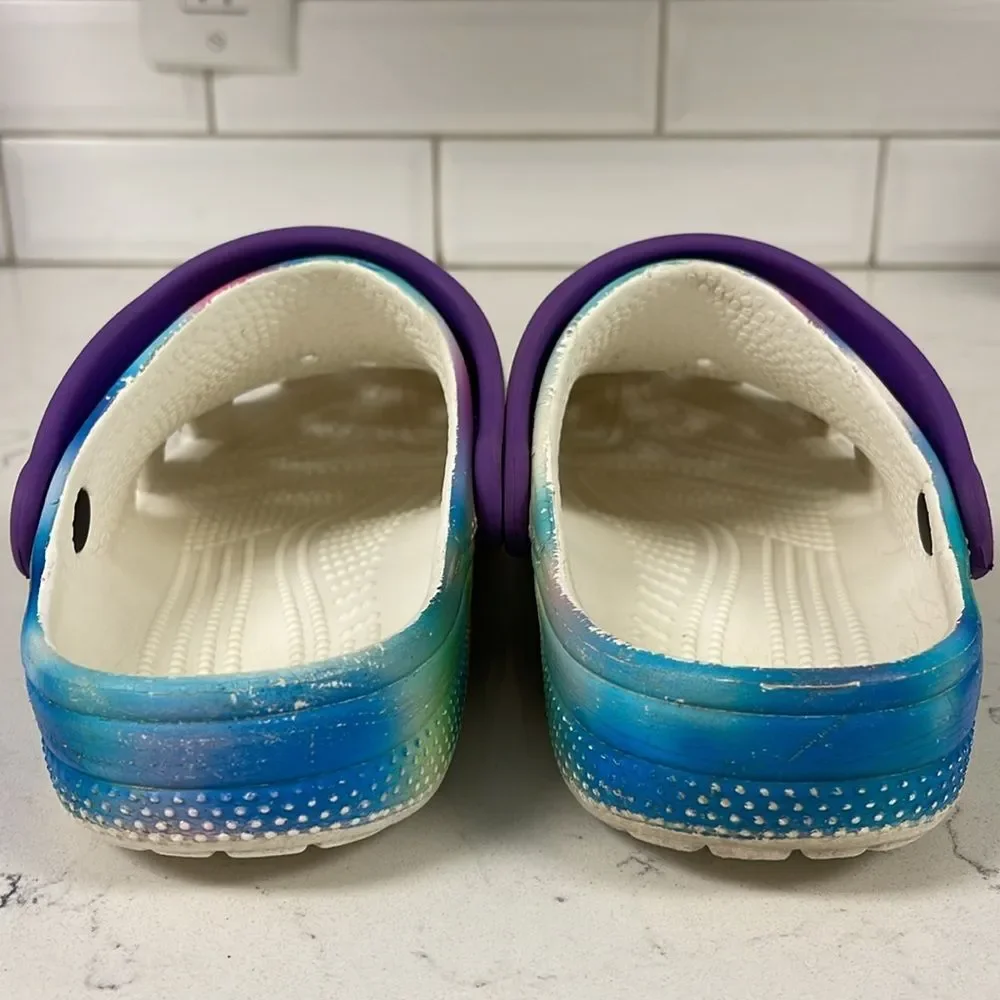 Crocs Classic Clog Solarized Tie Dye Kids Junior Size 2
